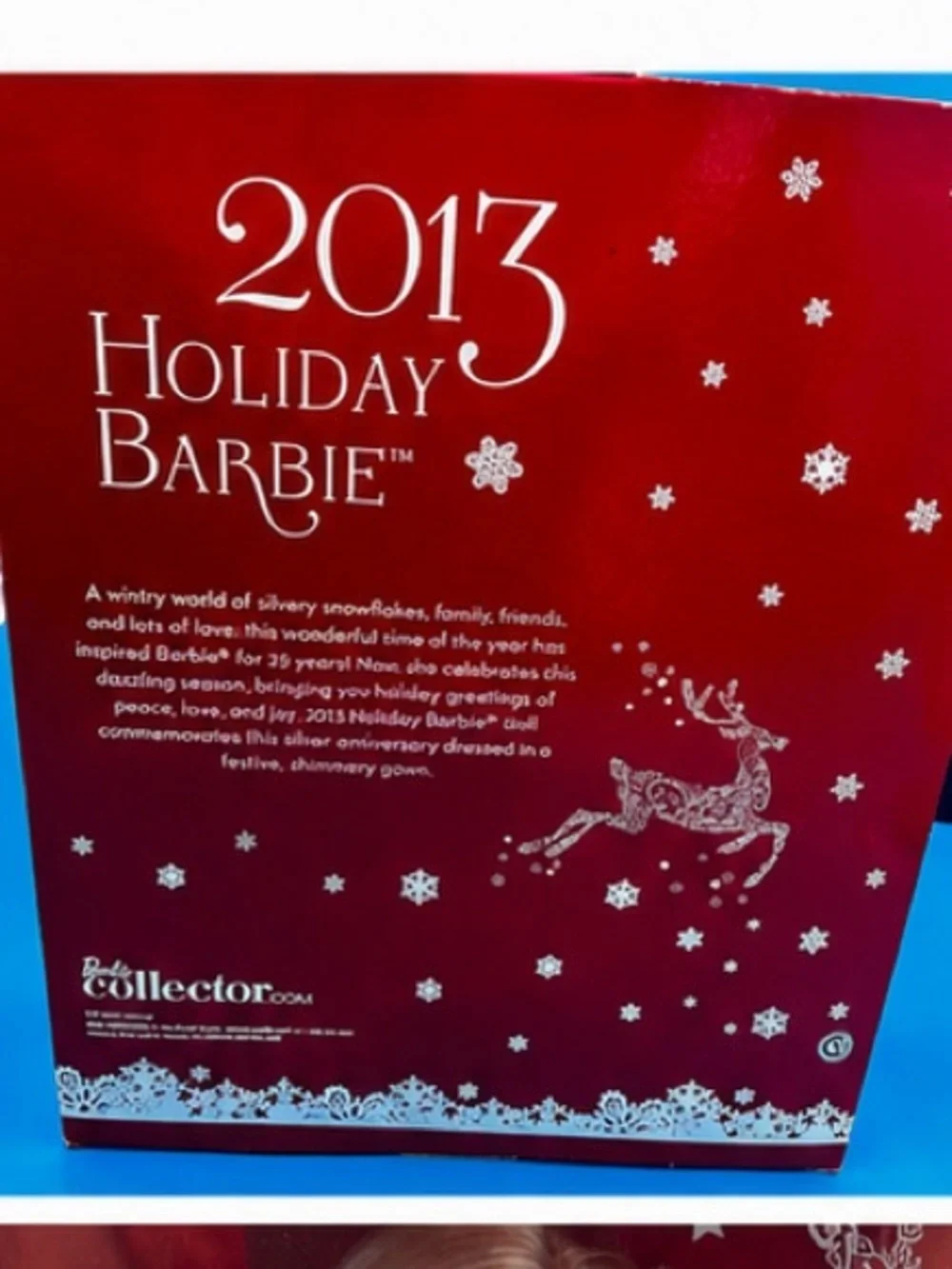 2013 Holiday Barbie 25th Anniversary Collector Doll Mattel